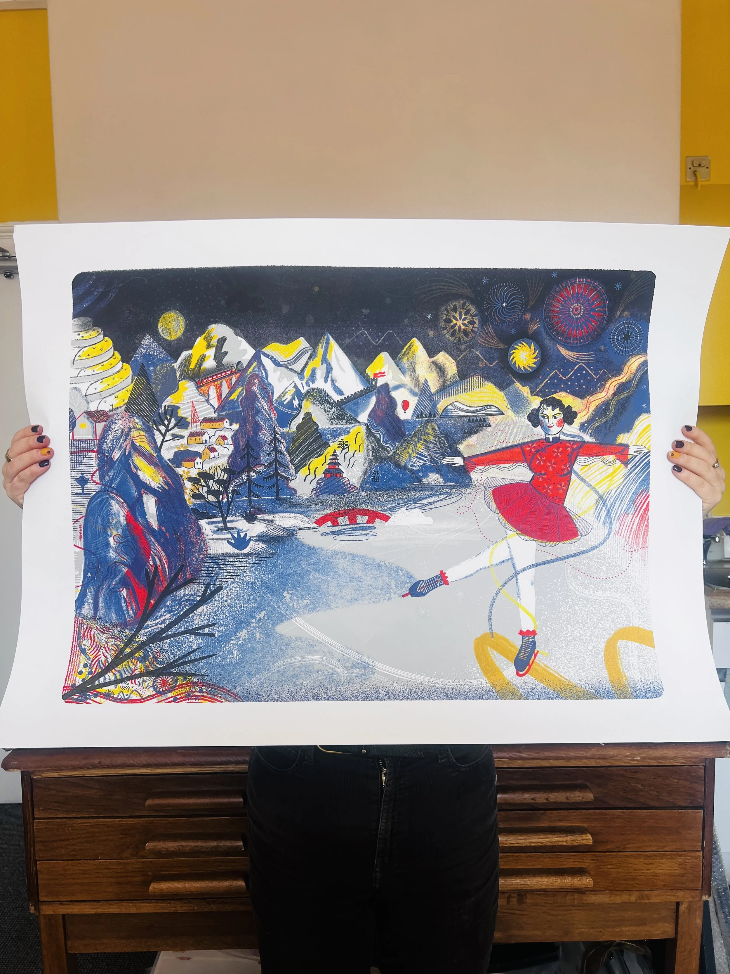 THE MOONLIGHT SKATER Limited Edition Print