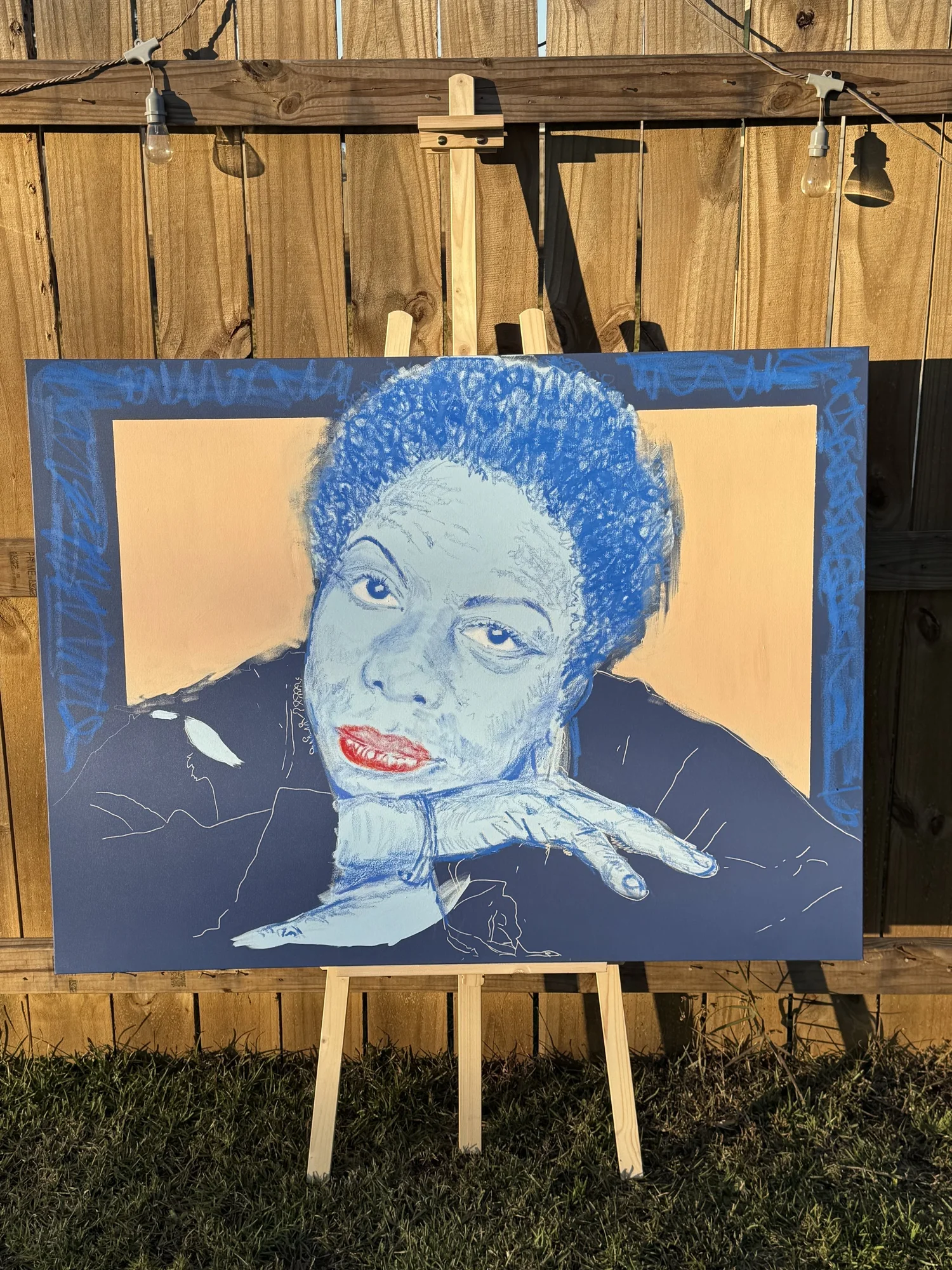 With Love, Nina, a portrait of Nina Simone by Dustin Young.