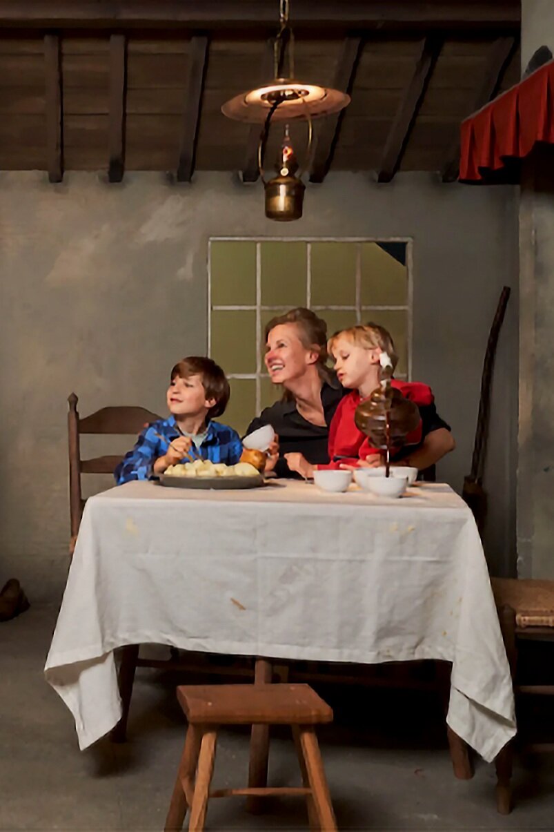 Visitors To Exhibition Make Their Own Version Of  “The Potato Eaters”