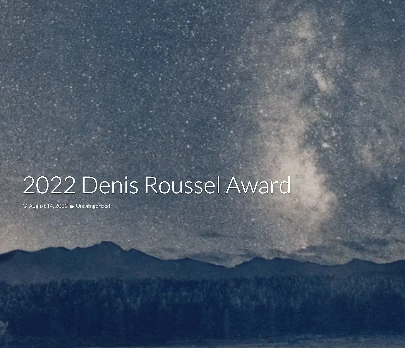Ray Bidegain and Susan DeWitt Recognized For “Outstanding Work” In 2022 Denis Roussel Award Competition
