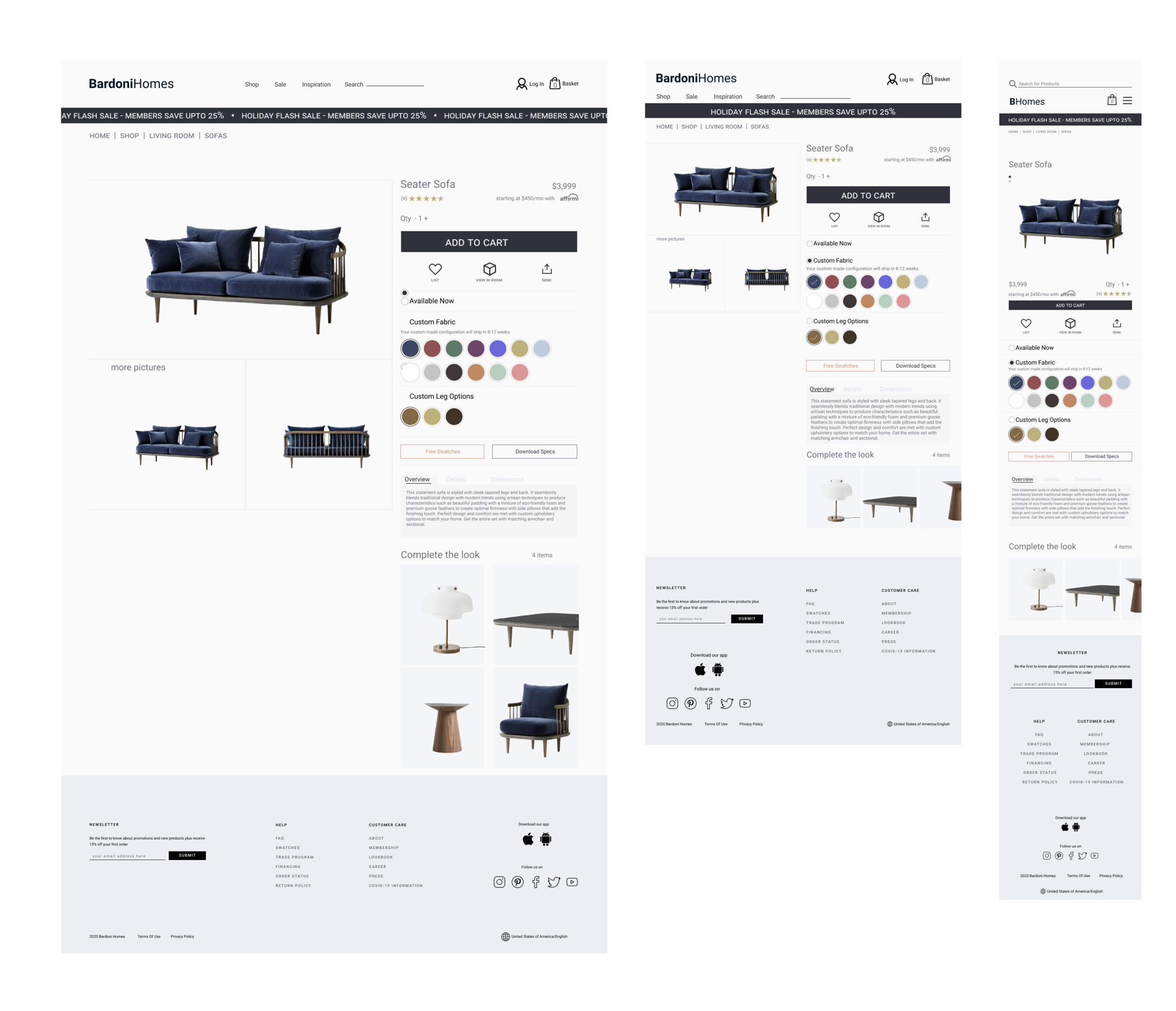 Responsive Product Page
