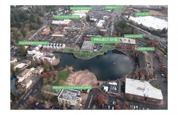 Here: The legend of the land where Vet's Plaza now stands..
