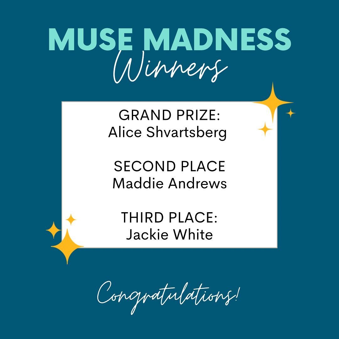 Our second annual ✨Muse Madness✨ challenge is officially complete!! We had over 60 participants and a total of 14 complete challenge boards 🤯🤯🤯 and we couldn&rsquo;t be more proud of everyone who participated. 

Alice completed all of the tasks fo