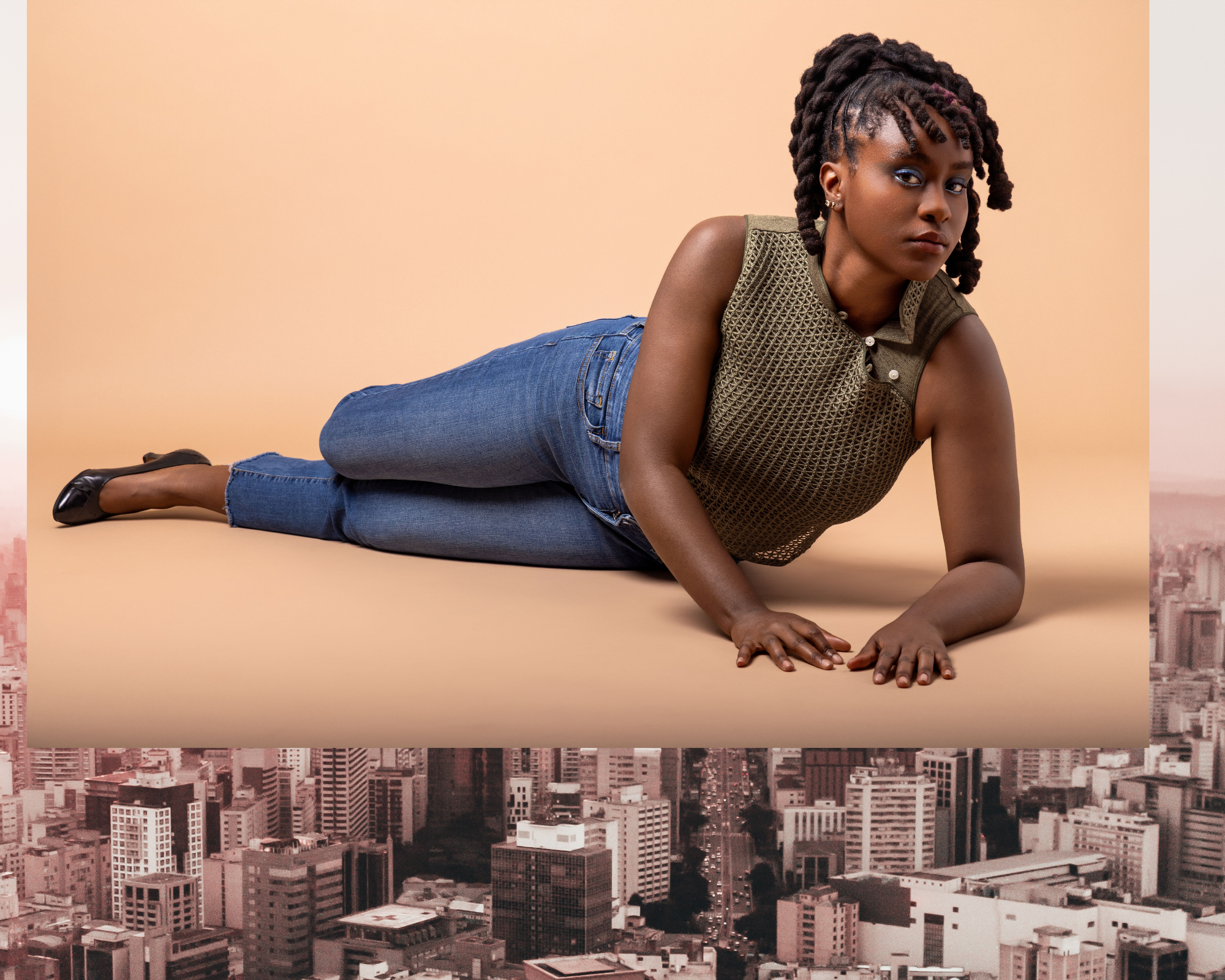 James Peckham Photography for Janusz Kawa's Fashion Editorial Class at School for Visual Arts Theme: Denim Makeup By: Chloeee_makeupartist