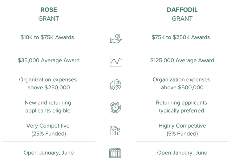 Rose & Daffodil Grants — The Marie Lamfrom Charitable Foundation