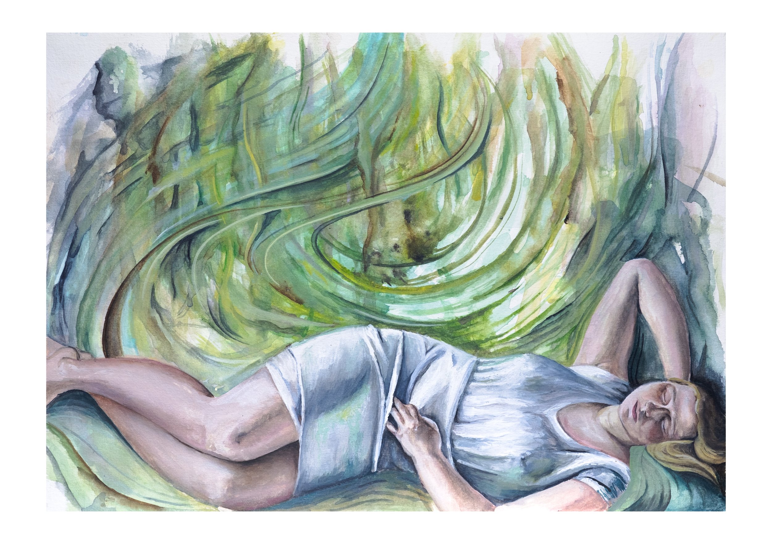 Asleep in the Garden (morning)