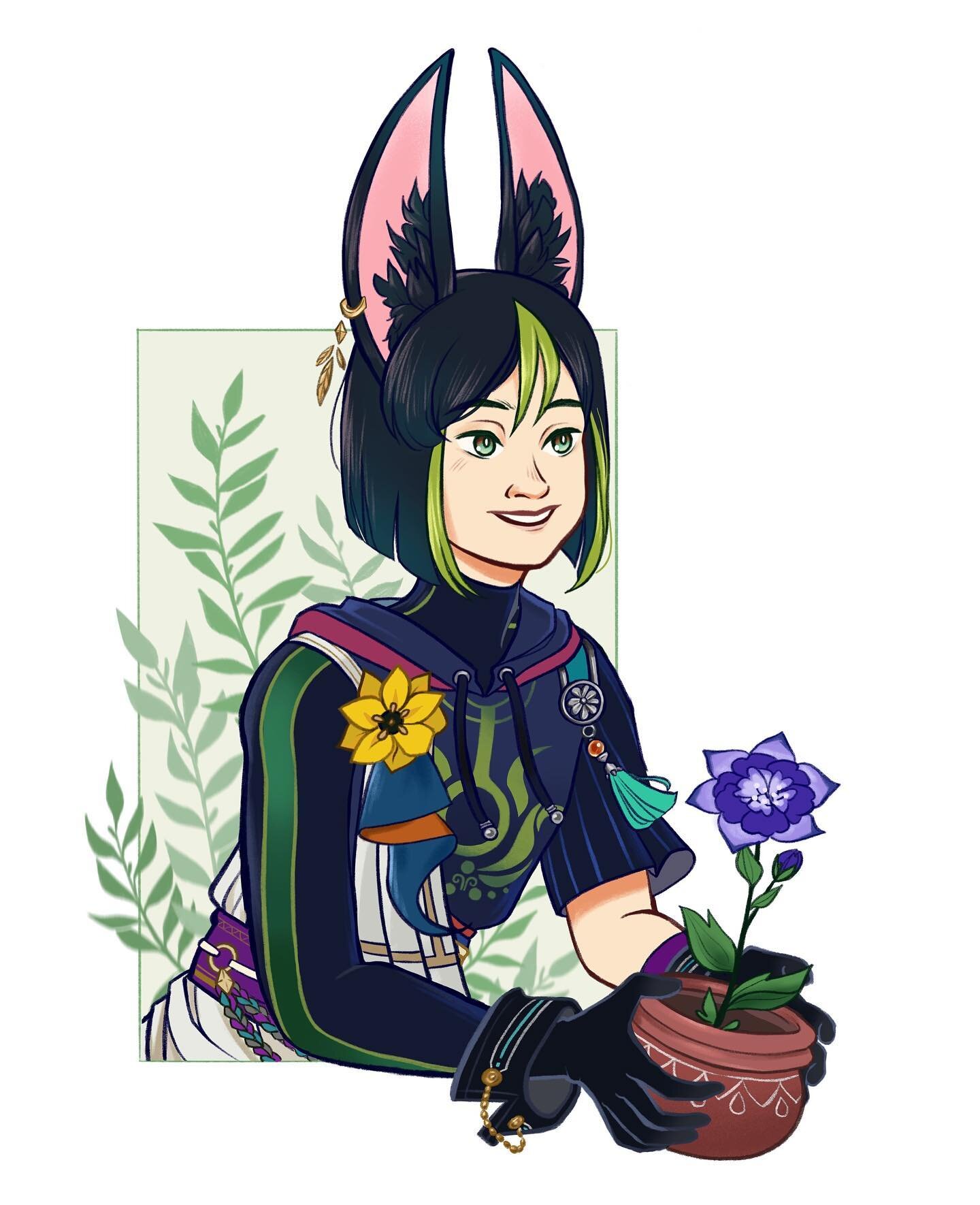 &ldquo;I picked out a potted plant in full bloom for you, along with a gardening guide.&mdash;This plant comes with a Forest Watcher lifetime guarantee.&rdquo; 

This is an honest prayer that I get Tighnari before the banner disappears. I love how si
