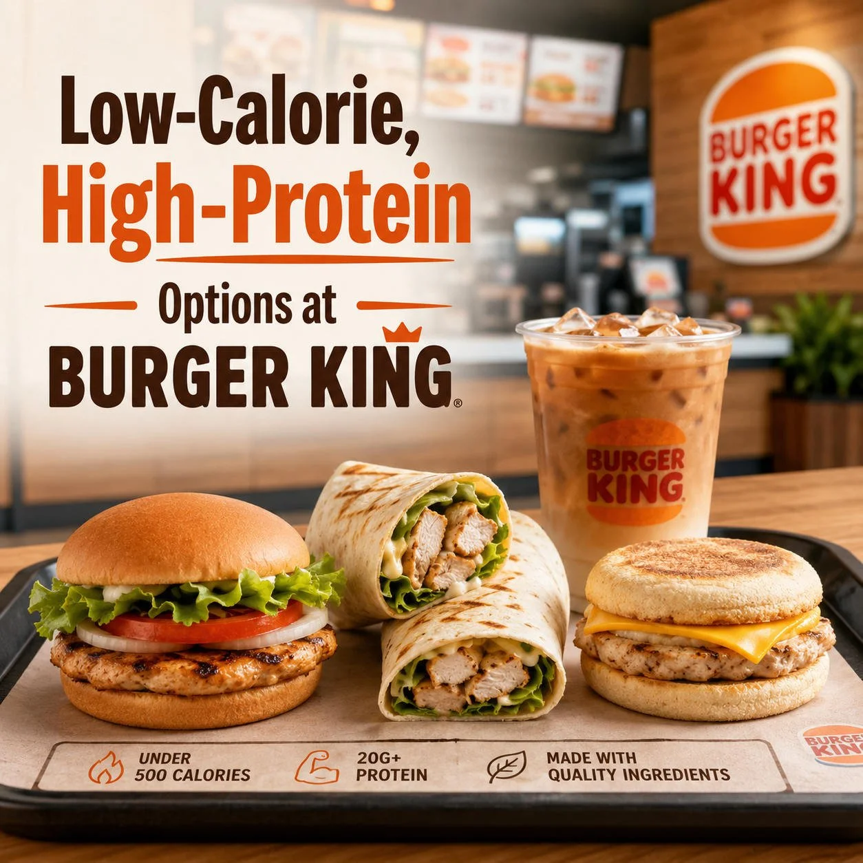 Low Calorie, High Protein Options at Burger King