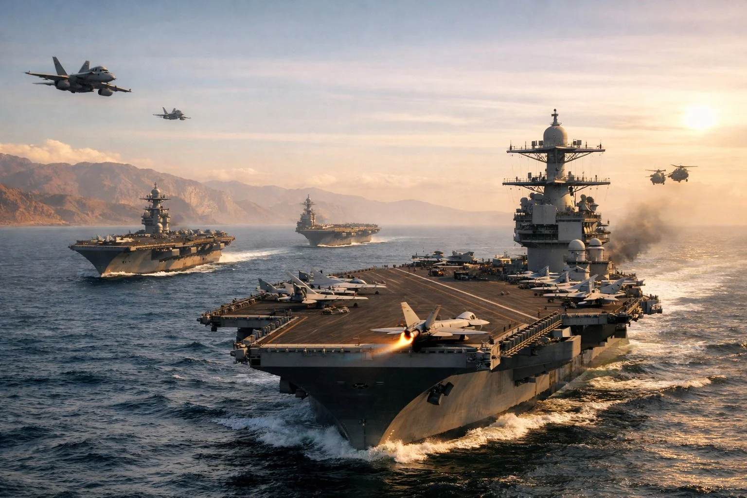 Third U.S. Carrier Group May Be Joining the Iran Fight as USS Gerald R. Ford Moves Closer