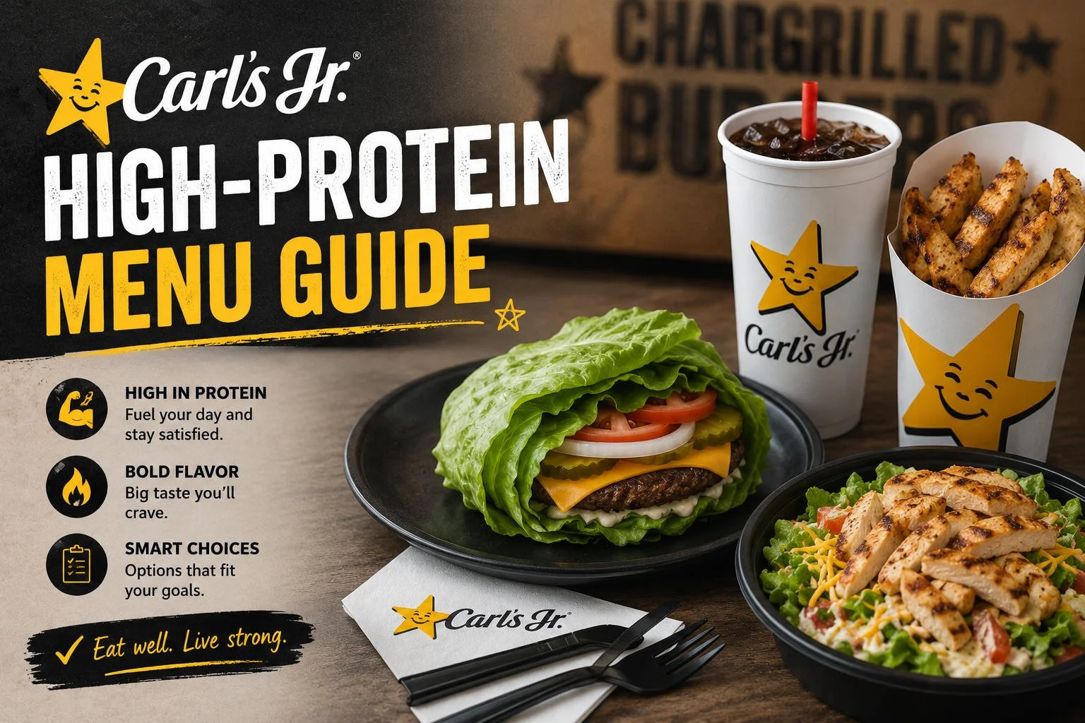 Carl’s Jr. High-Protein Menu Guide