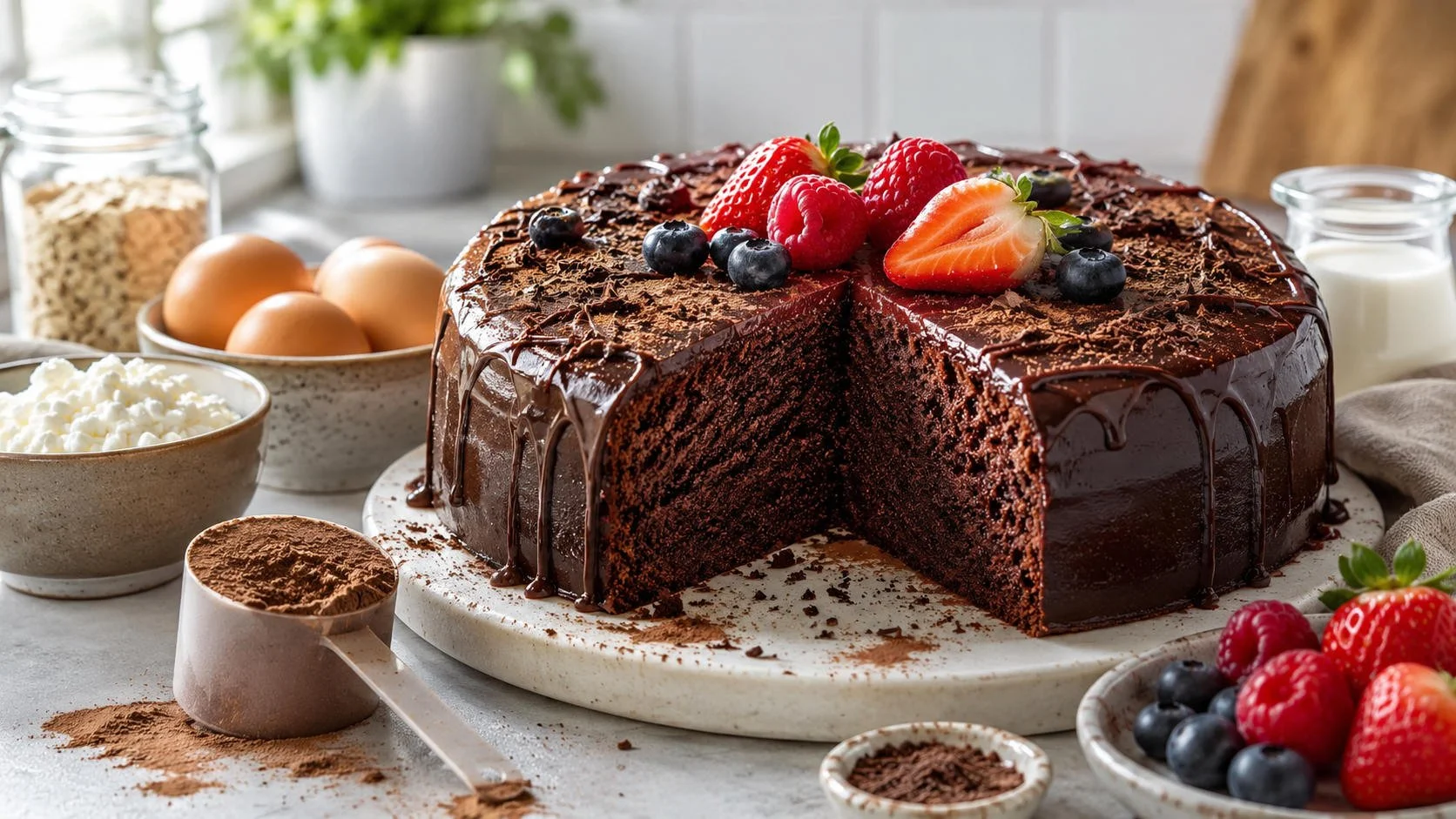 High Protein Chocolate Cake Recipe