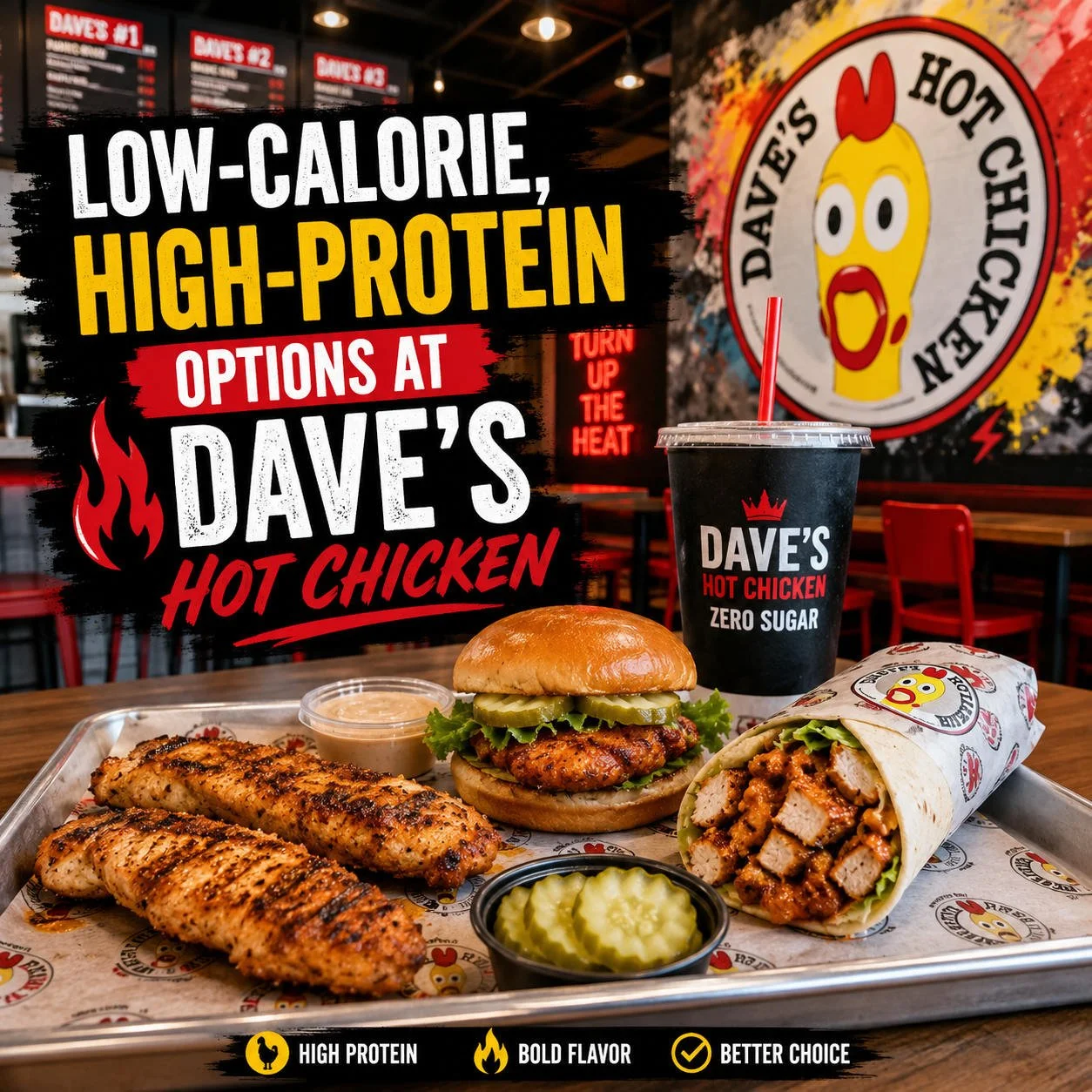 Low-Calorie, High-Protein Options at Dave’s Hot Chicken