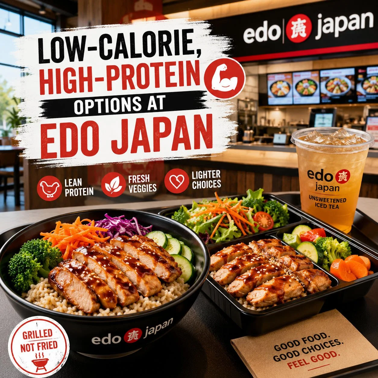 Low-Calorie, High-Protein Options at Edo Japan