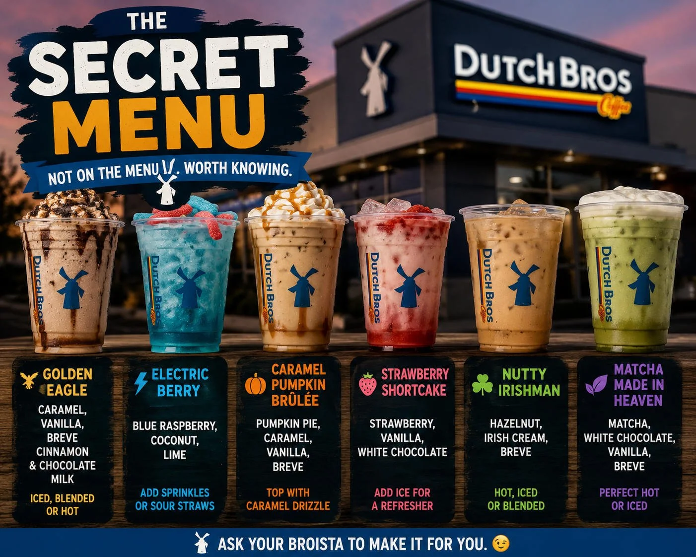 The Secret Menu at Dutch Bros