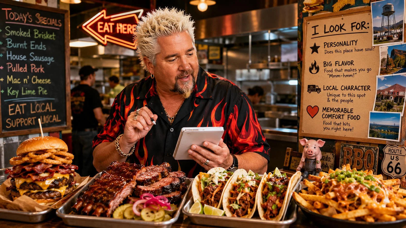 How Guy Fieri Really Picks Restaurants for Diners, Drive-Ins and Dives