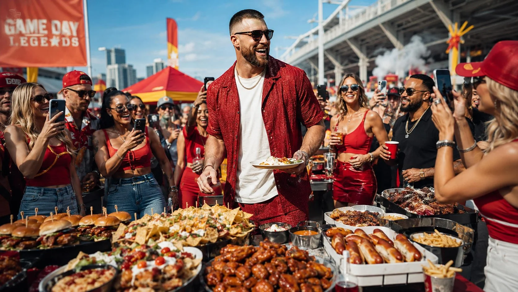 What Travis Kelce Says About Tailgate Food Becoming Mainstream Celebrity Culture