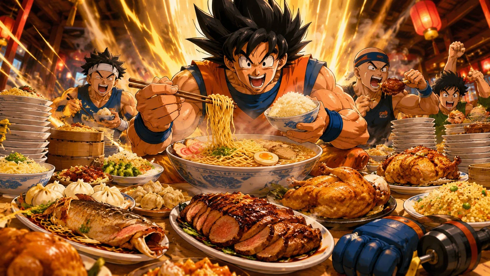 Why Dragon Ball Z Makes Giant Meals Feel Like Training Fuel