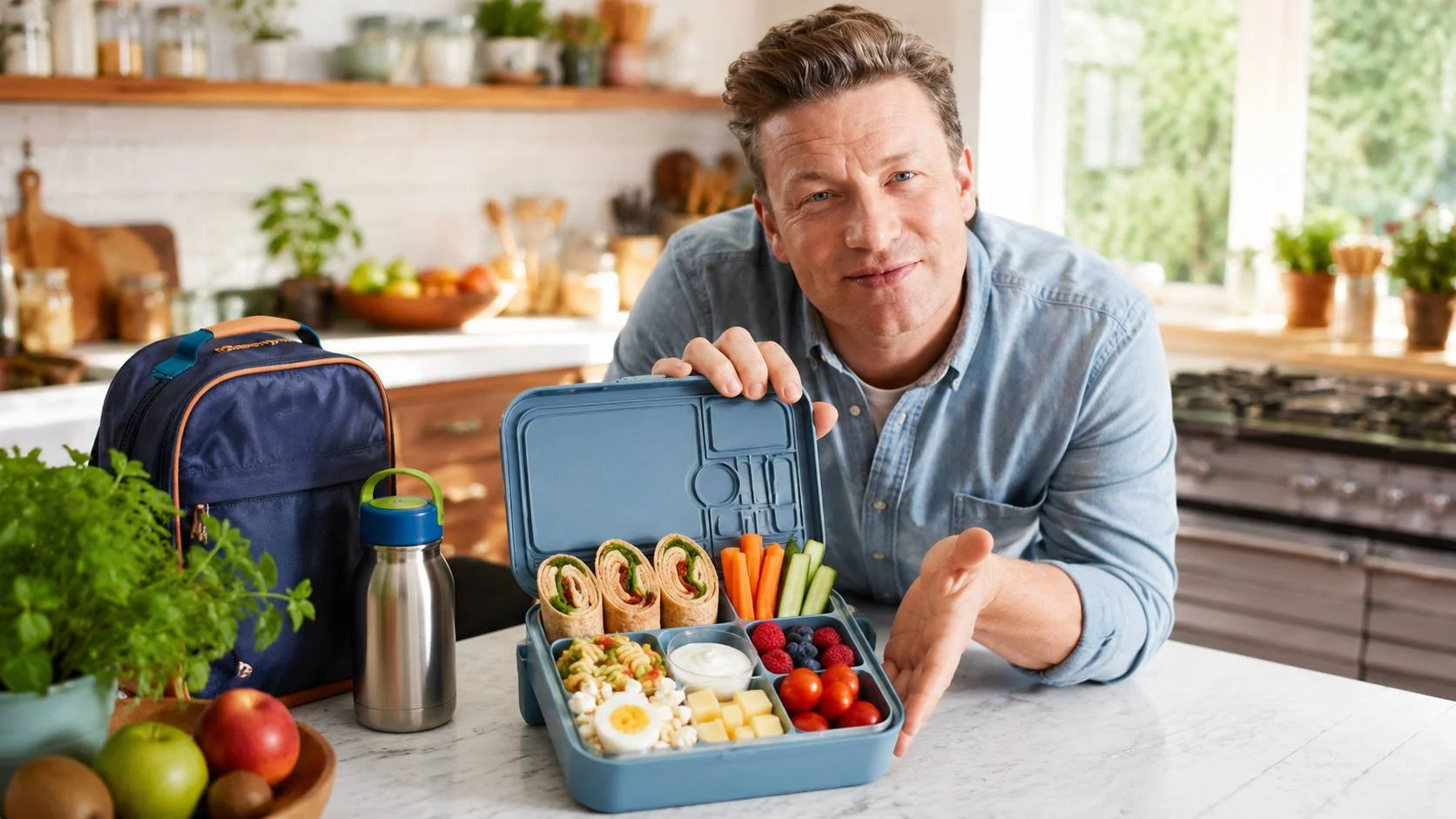 What Jamie Oliver Would Pack in a Kid’s Lunchbox Today