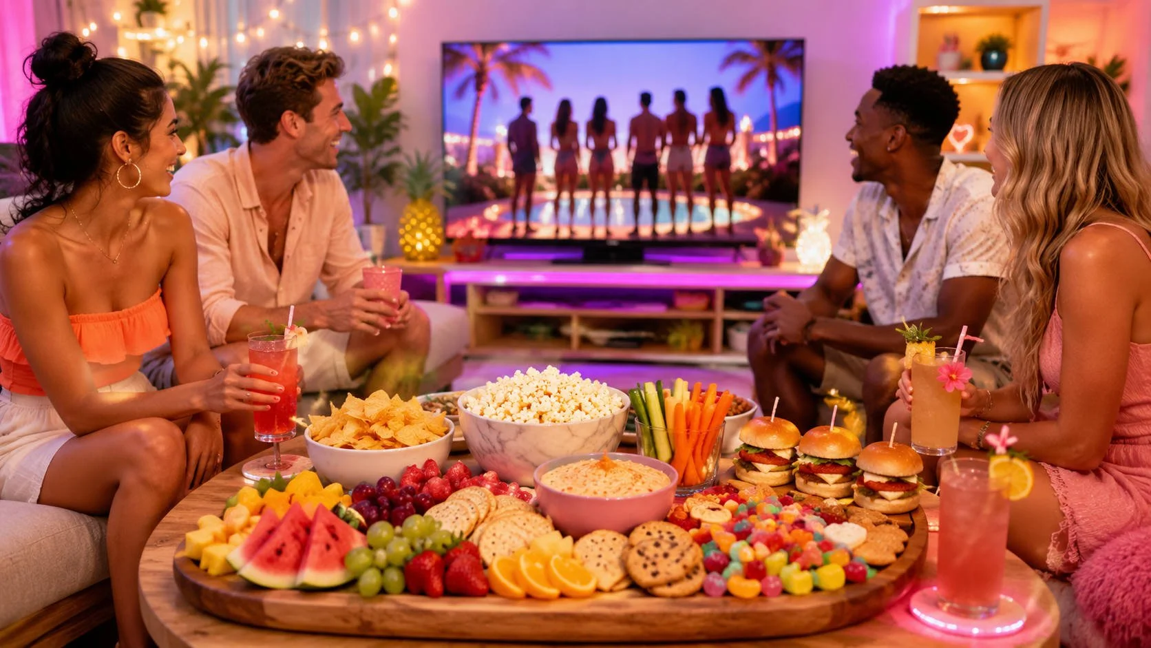 How to Build a Love Island Watch Party Snack Board Without Spending Villa Money