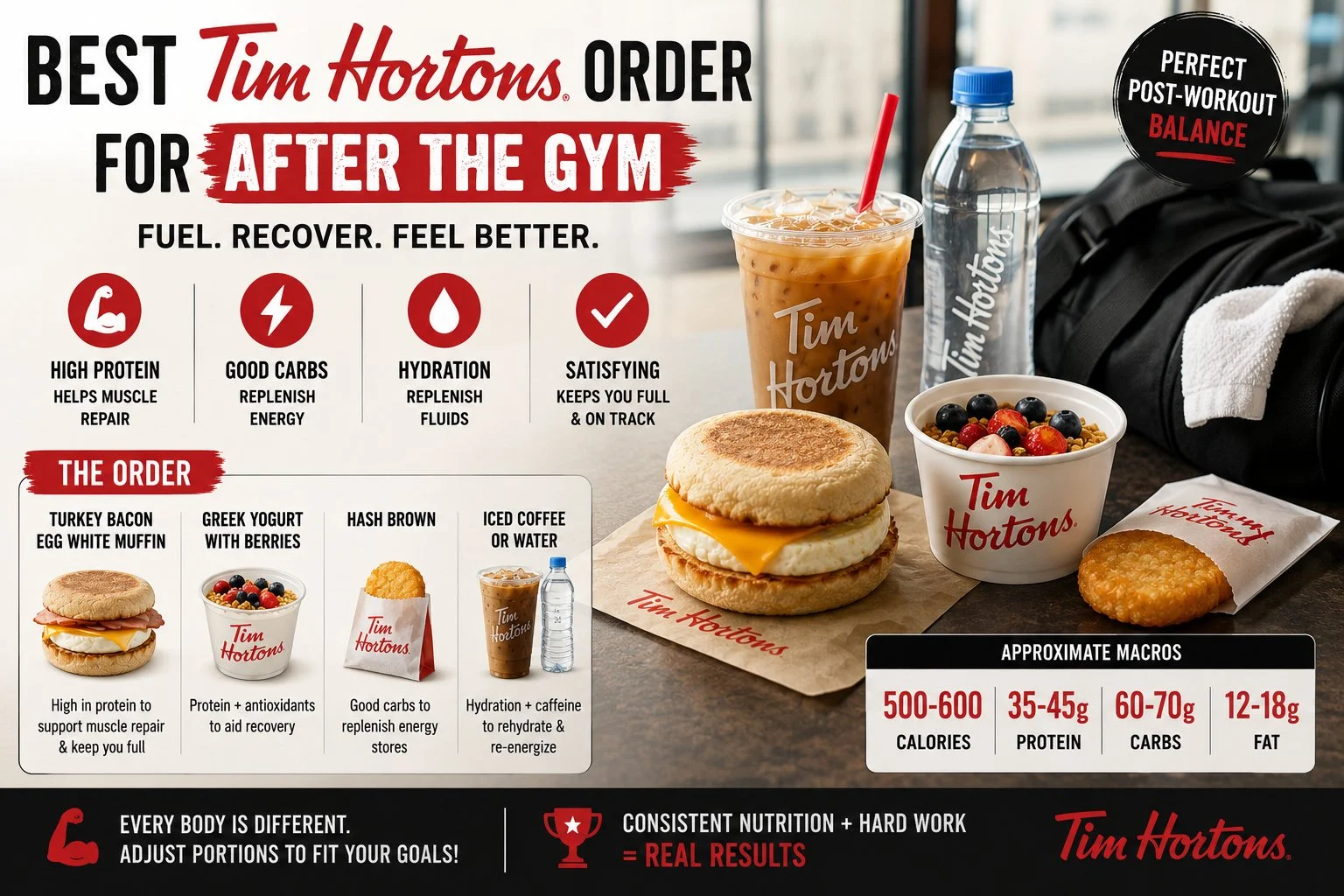 Best Tim Hortons Order for After the Gym