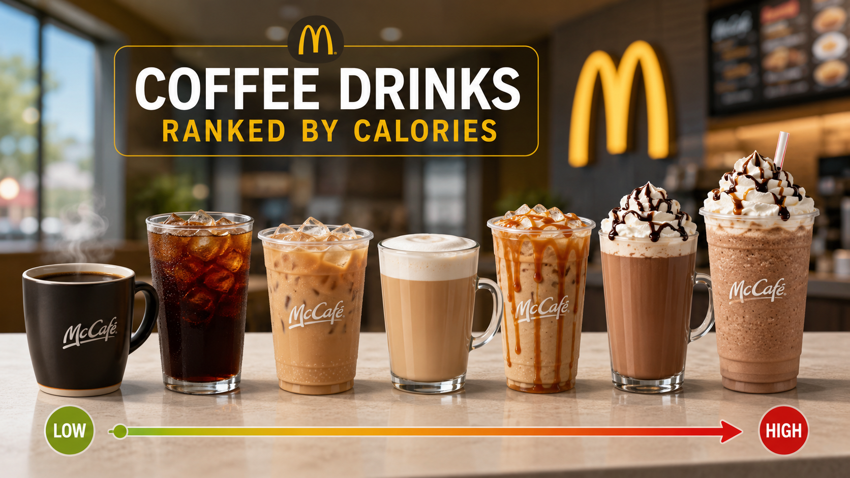 McDonald's Coffee Drinks Ranked by Calories