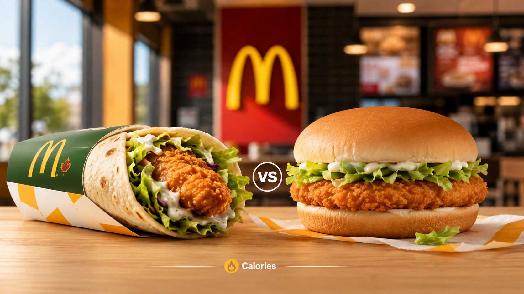 McDonald's Canada McWrap vs McChicken Calories