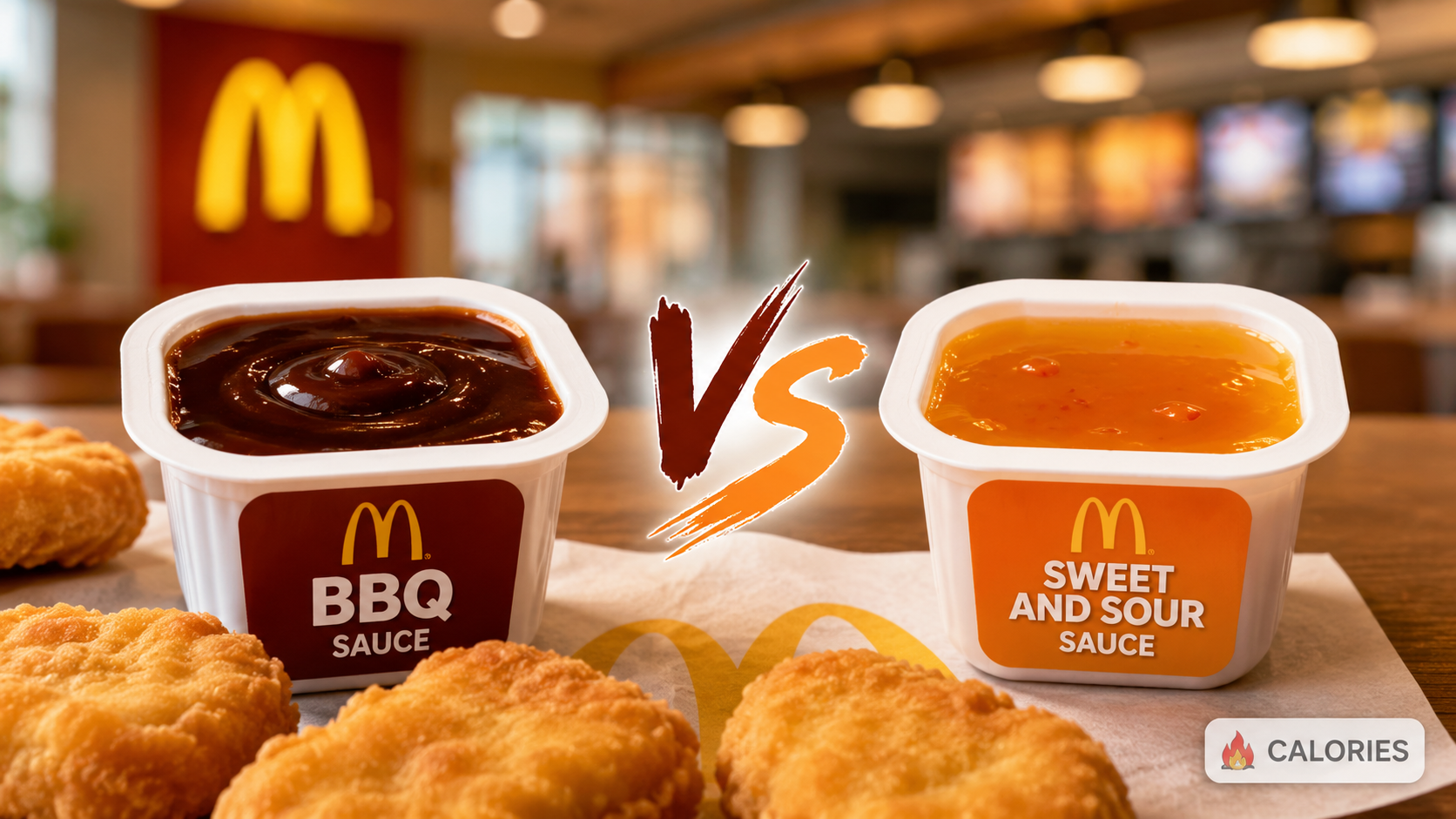 McDonald's BBQ Sauce vs Sweet and Sour Sauce Calories