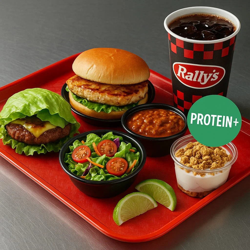 Low Calorie, High Protein Options at Rally's (November 2025)