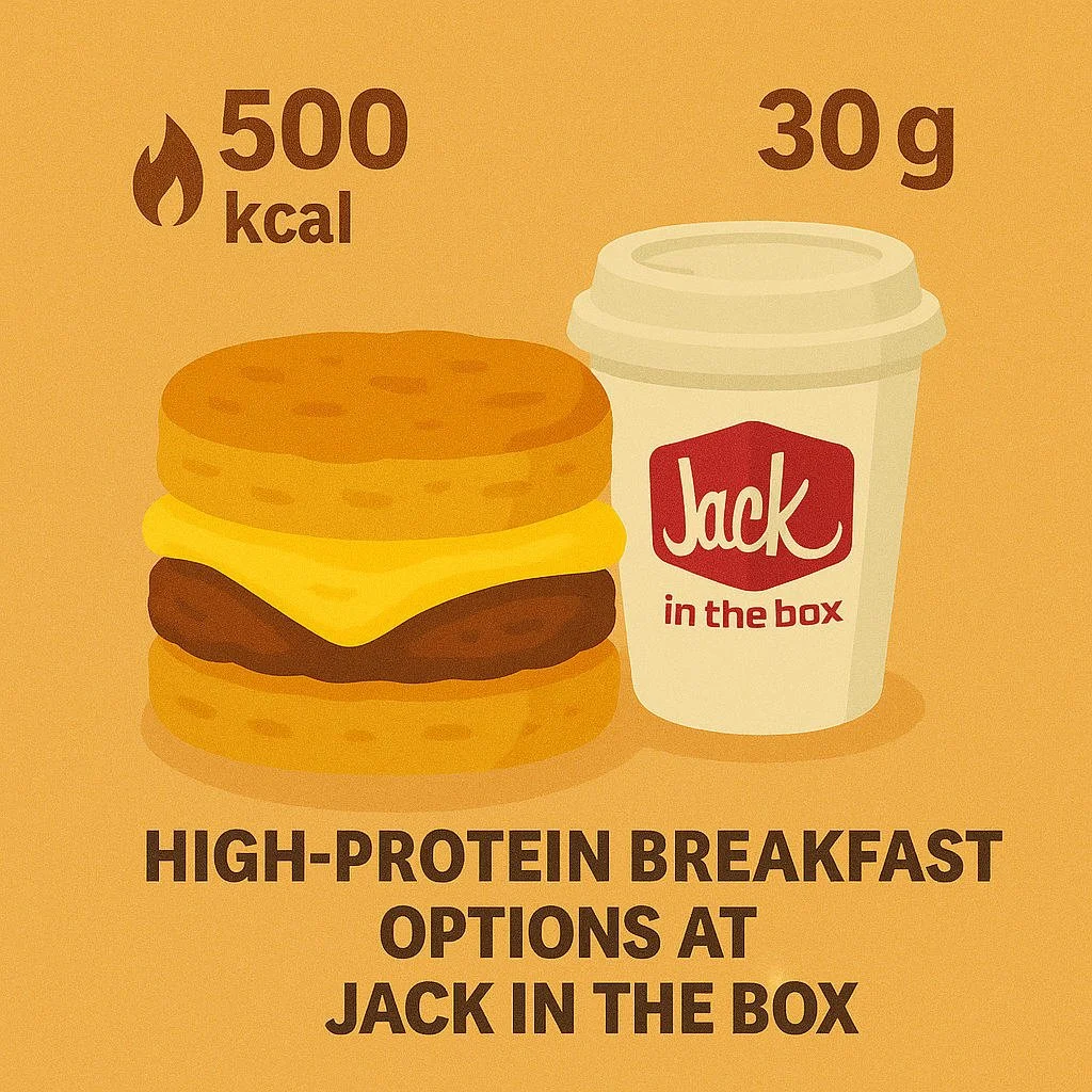 High-Protein Breakfast Options at Jack in the Box (Under 500 Calories)