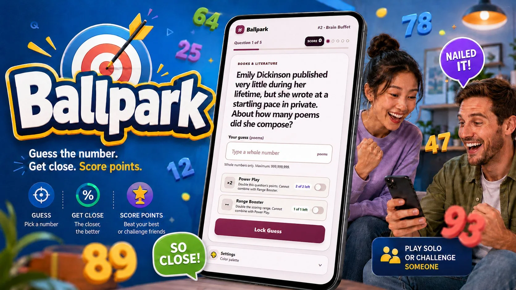 Ballpark - Daily Numbers Guessing Trivia Game