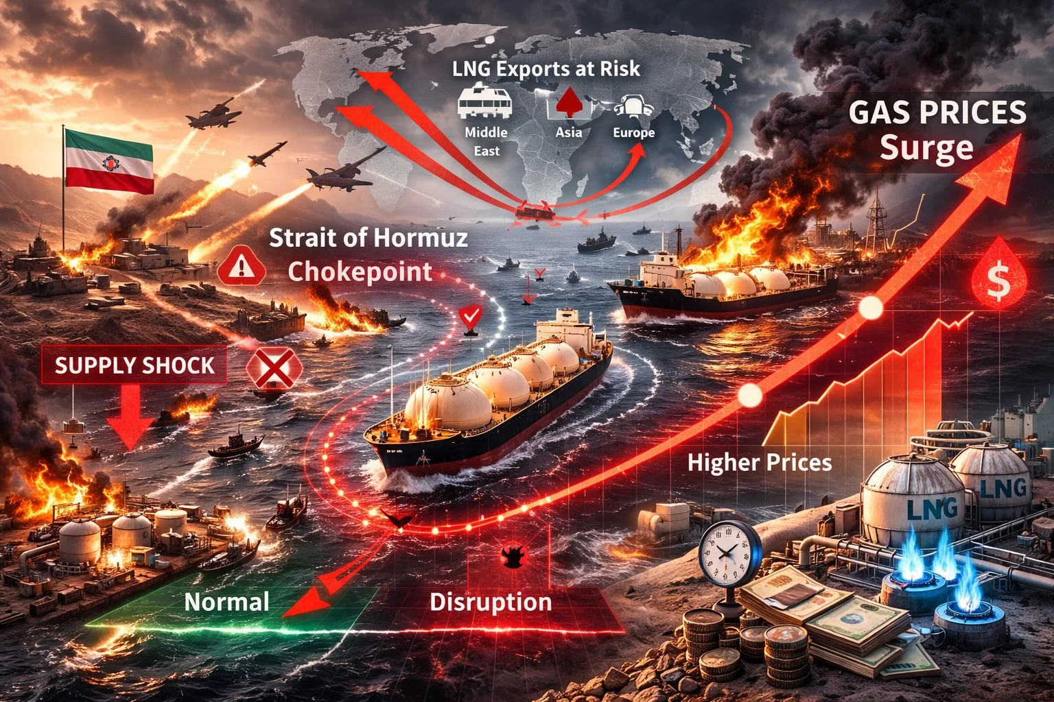 Natural Gas Is Spiking Too: LNG Disruptions Explained