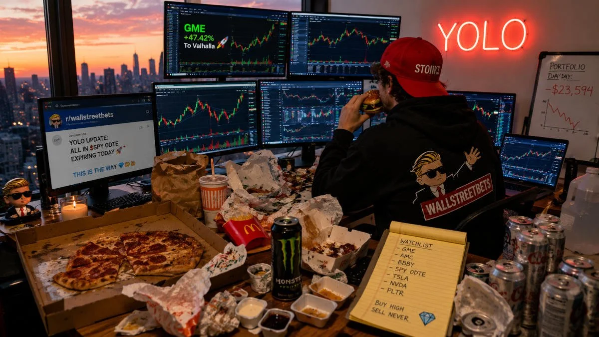The Diet of Degenerate Stock Market Gamblers Like You’d Find on WallStreetBets