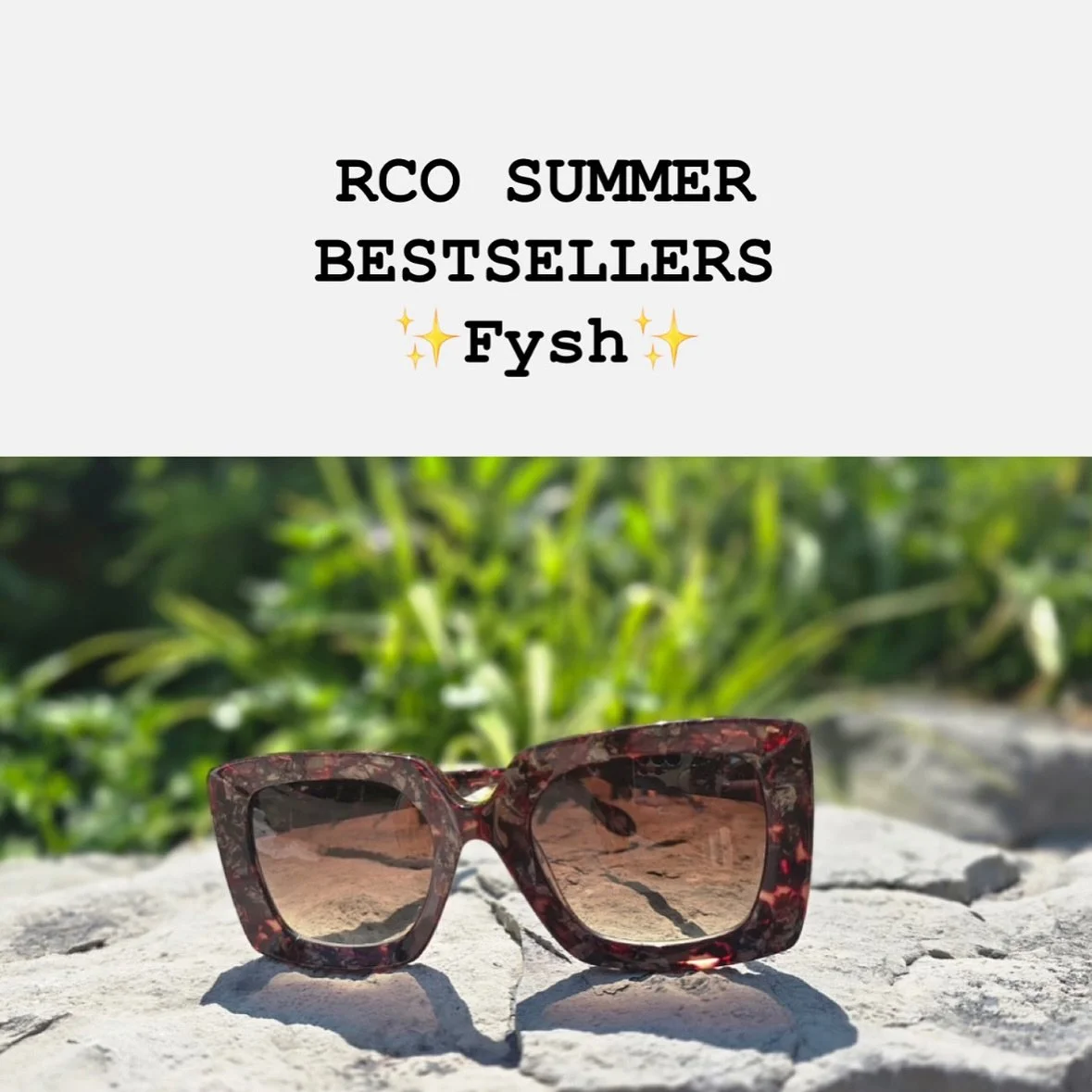 Here are our top 3 best-selling sunglasses by Fysh!βοΈβοΈβοΈ
@fyshuk is all about wearable, feminine styles full of texture, depth and surprising details. Perfect for brunch, boating and basking in the sun! 
Grab your next favourite pair of sunglasses
