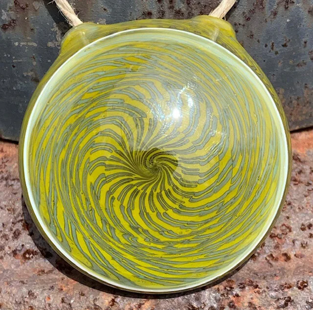 Latticino Hollow Pendant