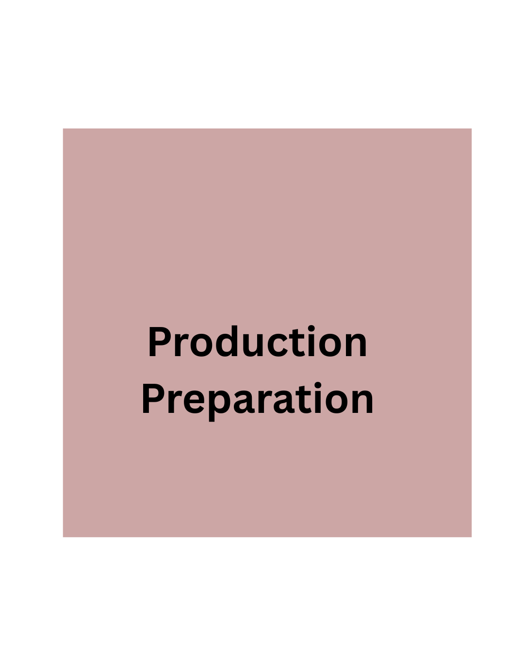Production prep for June 12