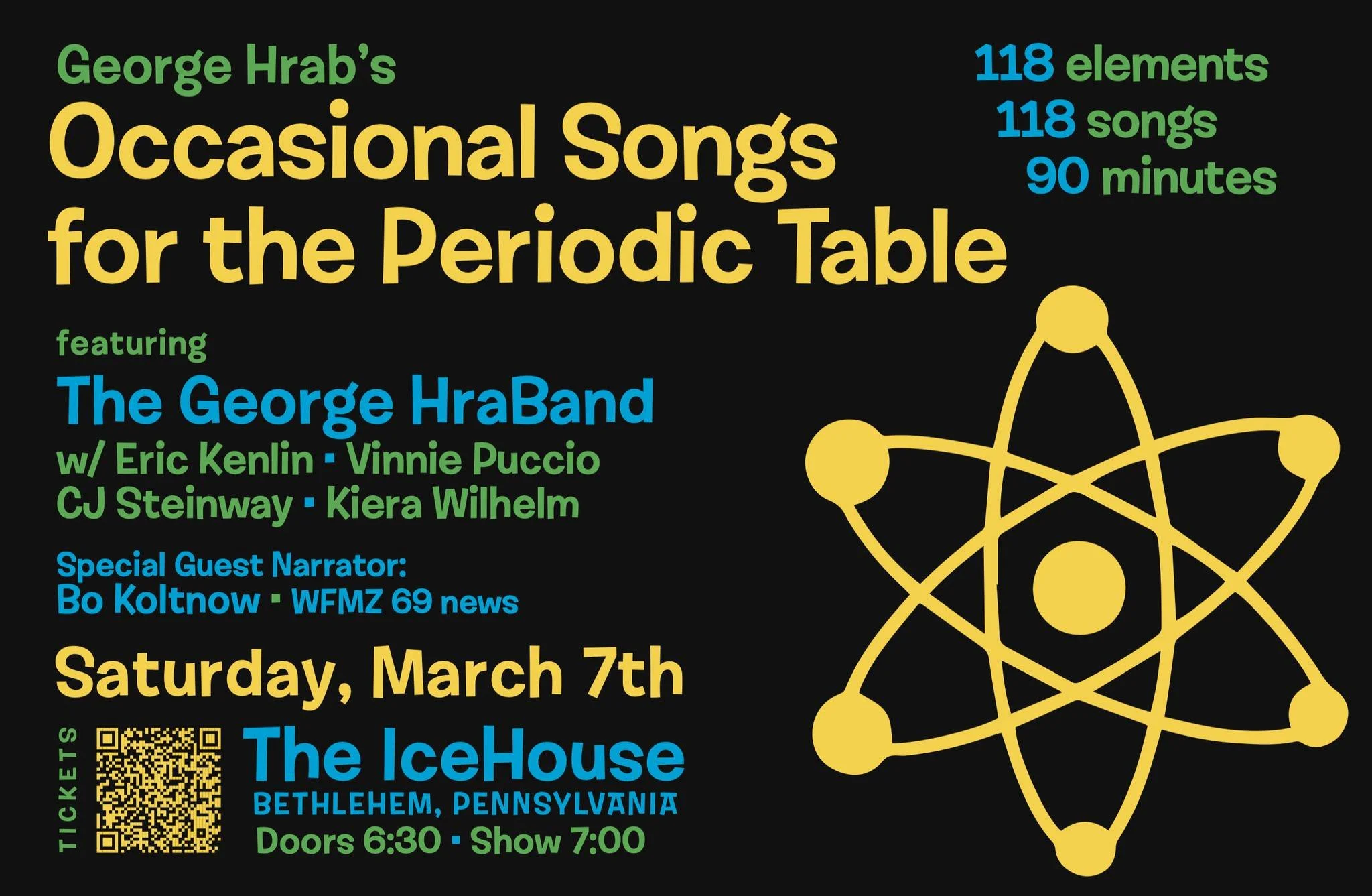 George Hrab's Occasional Songs for the Periodic Table