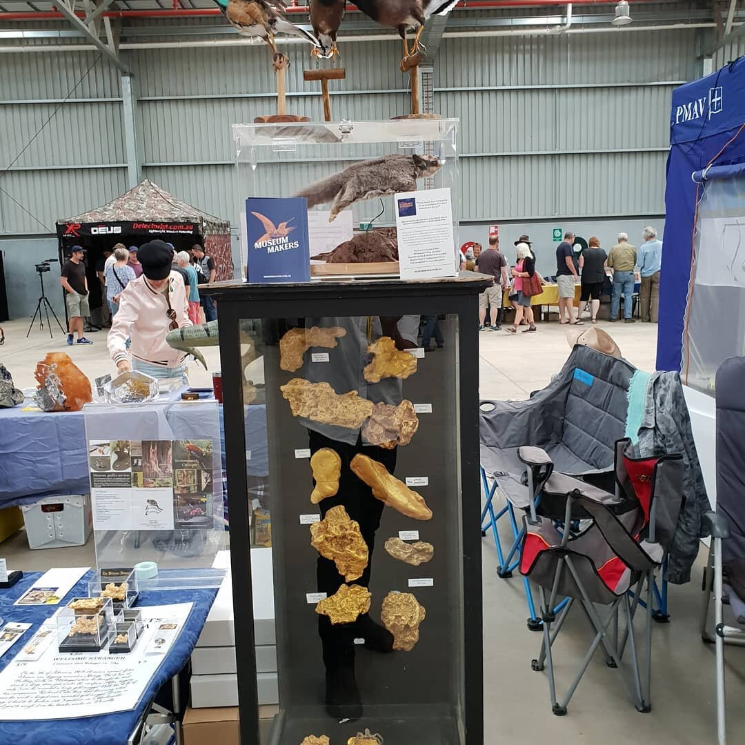 Museum makers is out and about this weekend. Dean is at the Bendigo Gold Expo held in the Bendigo Showgrounds. environmentalcreations.com.au is here showcasing the services of moulding and casting, mainly in relation to our service of making replicas