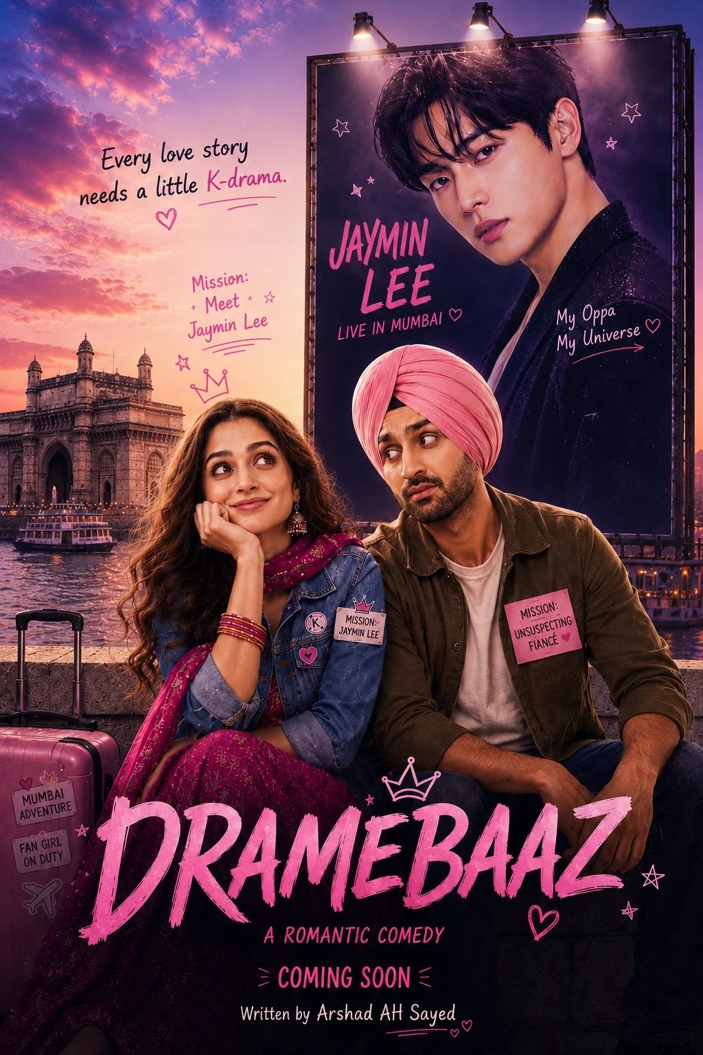 A K-Drama-obsessed bride-to-be drags her unsuspecting fiancé to Mumbai to meet her dream hero — only to discover that her real love story has been beside her all along.