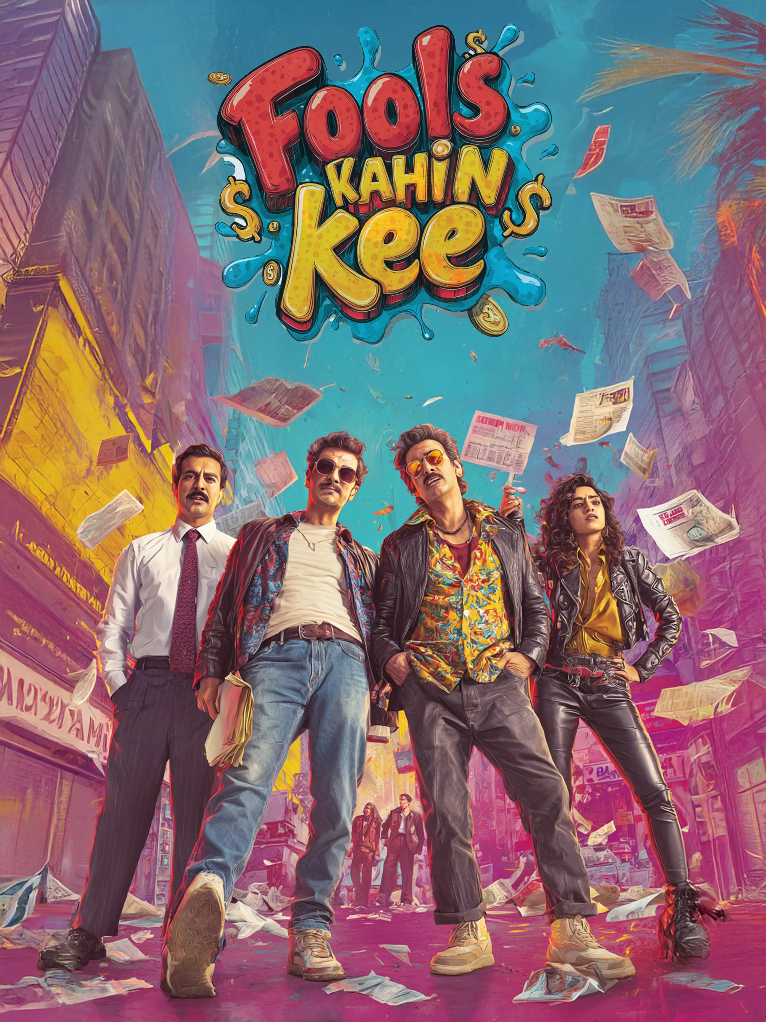 Four lovable Fools. One ruthless don. Zero clue what they’re doing. When their
blunder exposes a human trafficking ring, this ragtag crew must bumble, bluff,
and bash their way through goons, guns, and sheer insanity to save the girls—
and maybe, jus