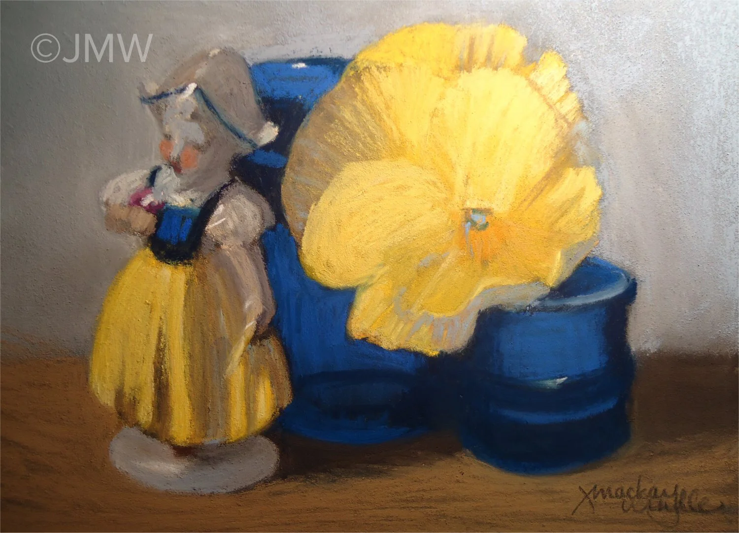 5.Yellow Pansy, pastel on card, 6 in.x 9in.jpg