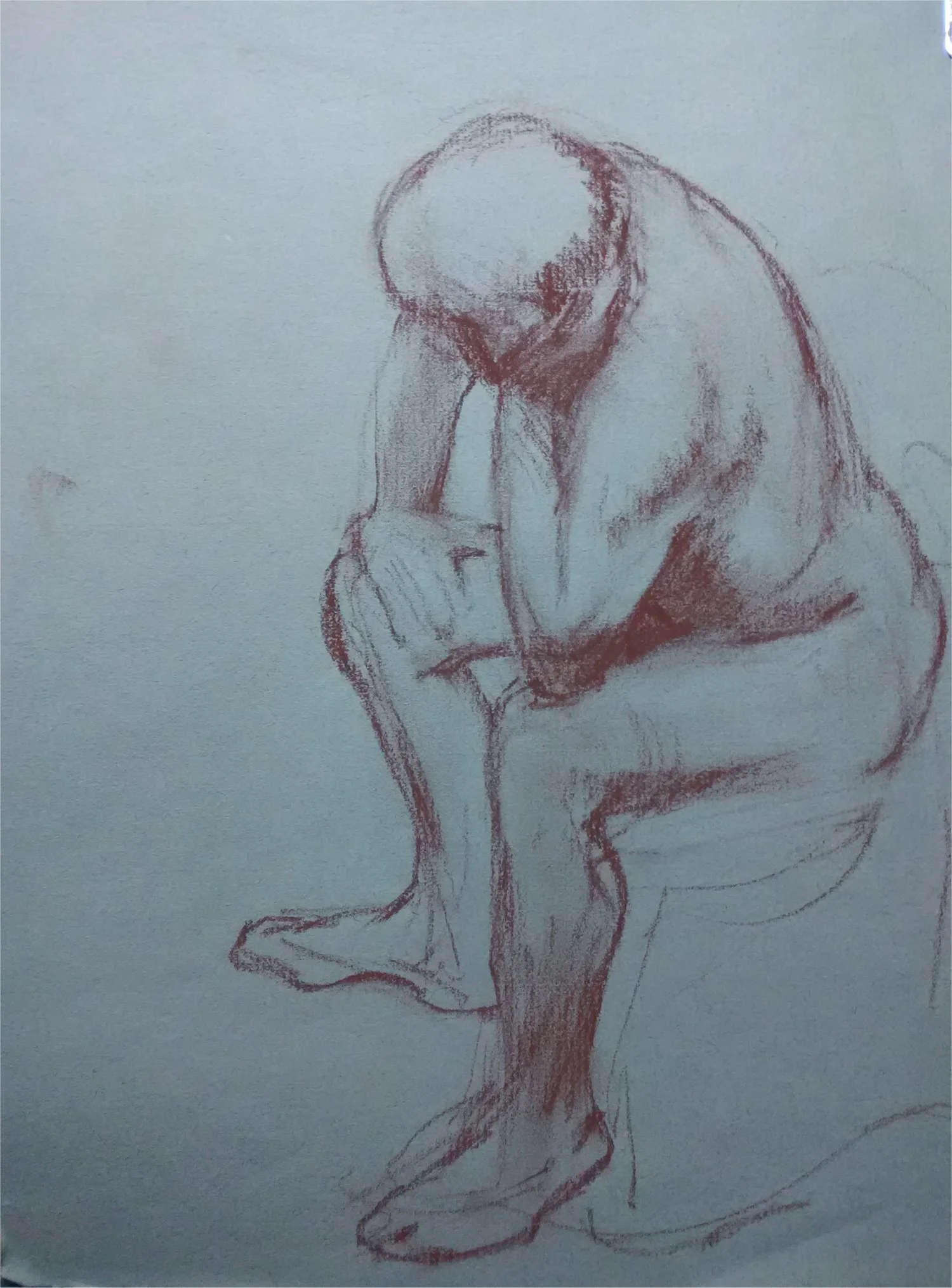 5. Male Seated, pastel pencil on paper, 9in. x 12 in. PEOPLE.jpg