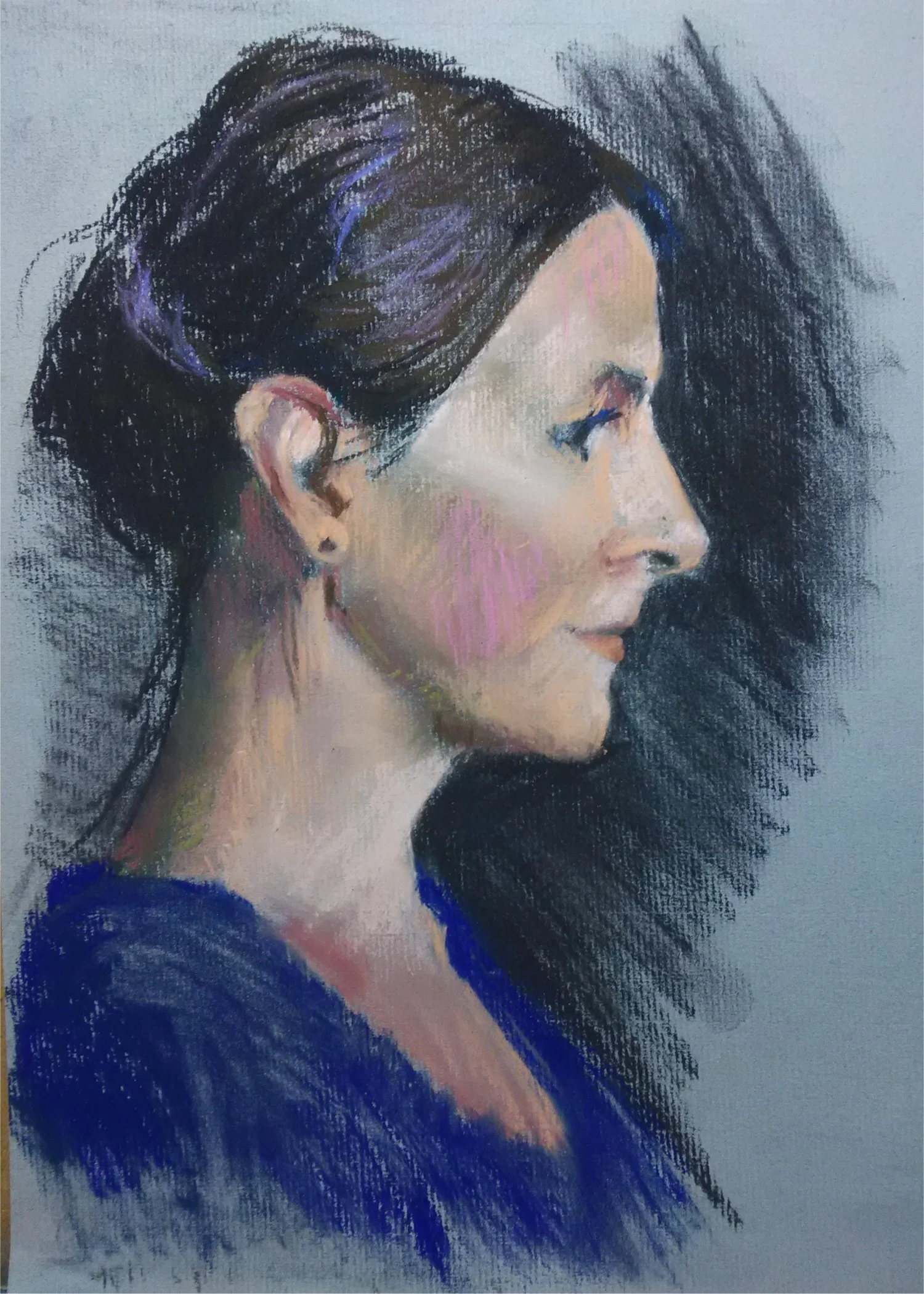 4. Study of Jane, pastel on paper,9in.x 12 in. PEOPLE.jpg
