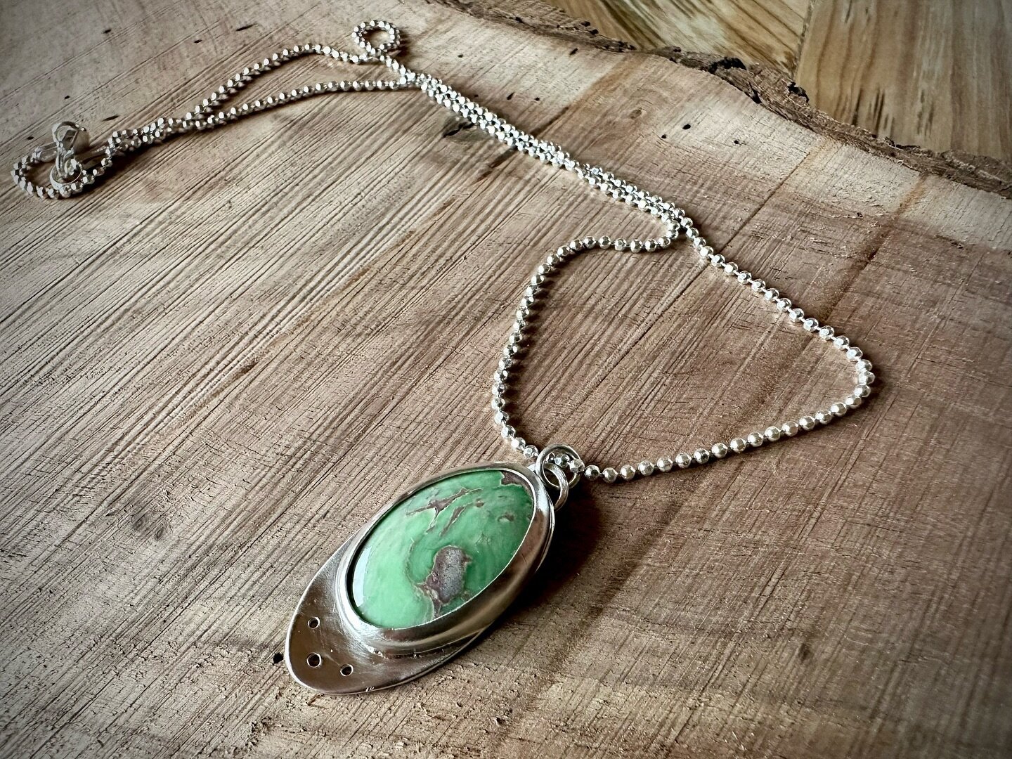 Gorgeous green turquoise custom pendant 🤩 off to be a fun 🎁