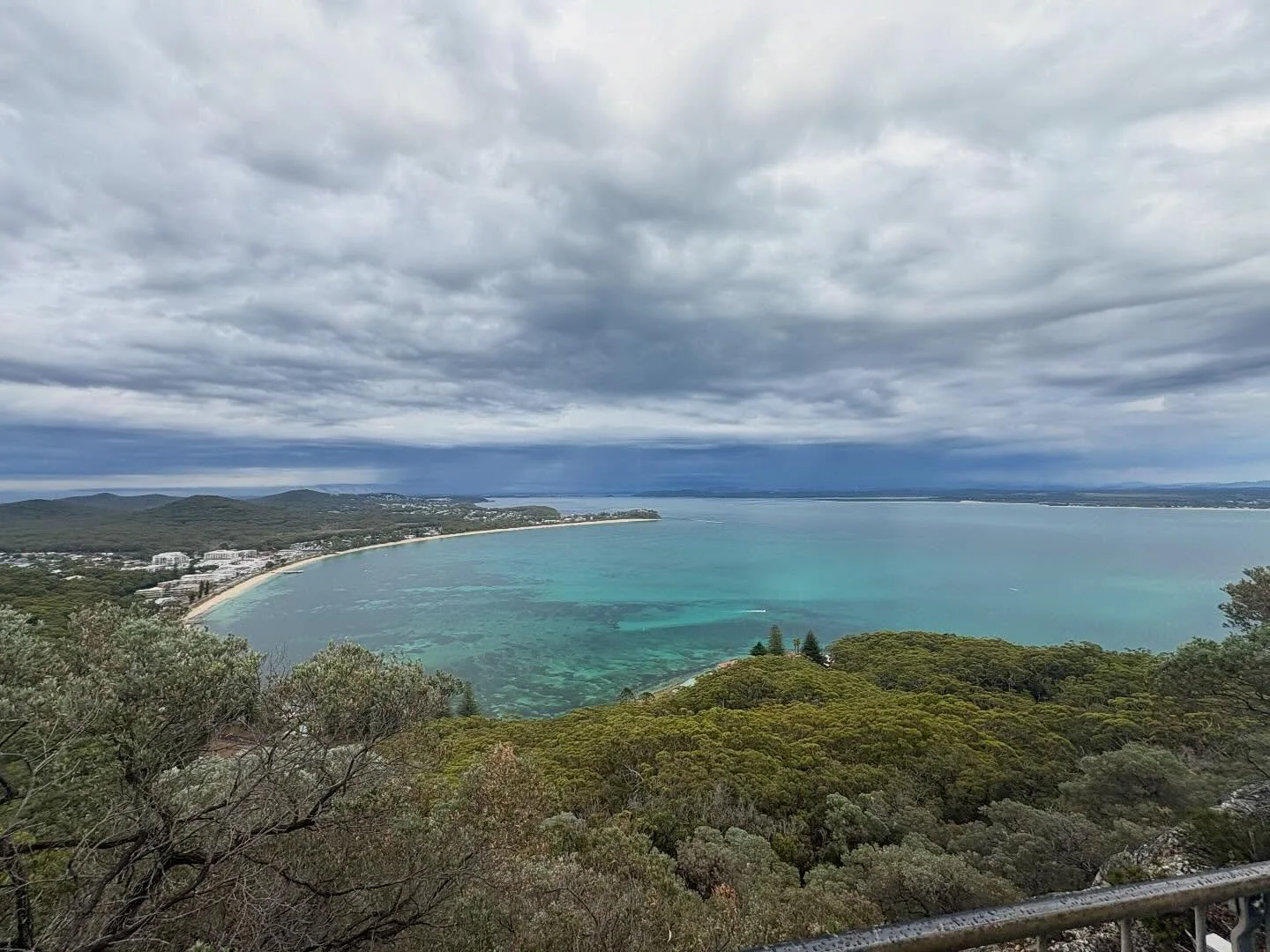 Racing the weather up an back this morning