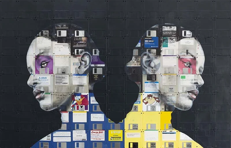 'Canvas' floppy disk art