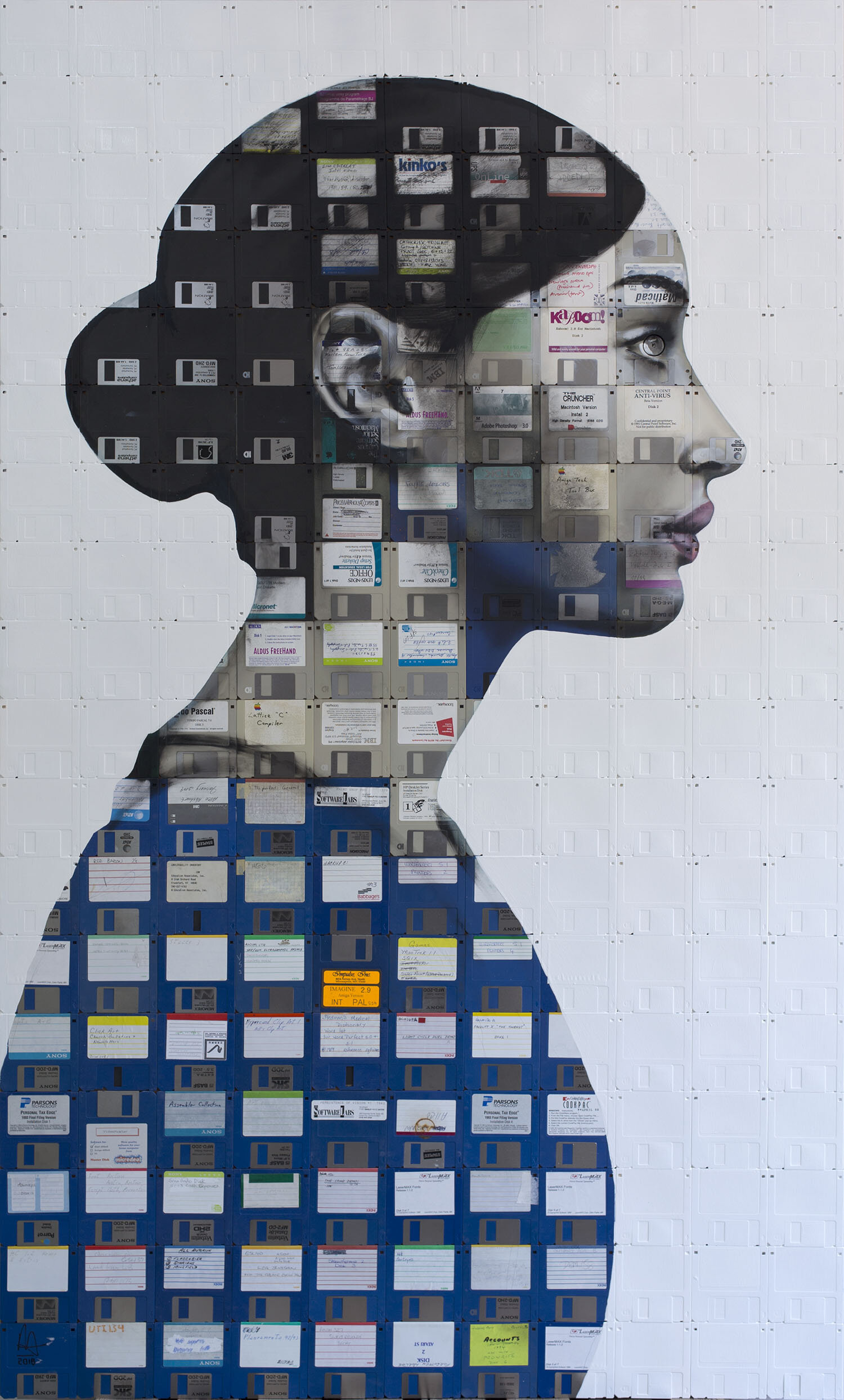 ‘Profile number 16’ computer disk montage