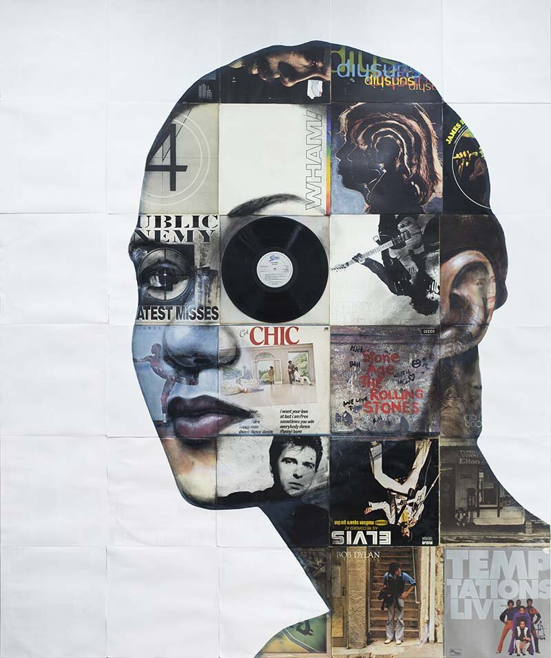 'Temptations' vinyl record sleeve collage