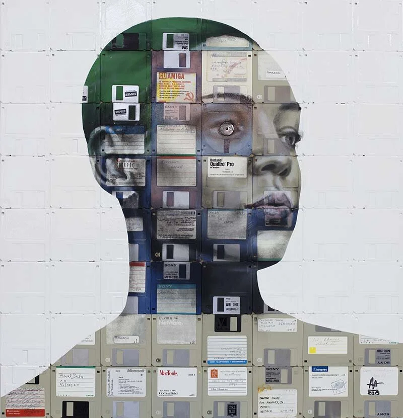 'Life on Earth' floppy disk montage