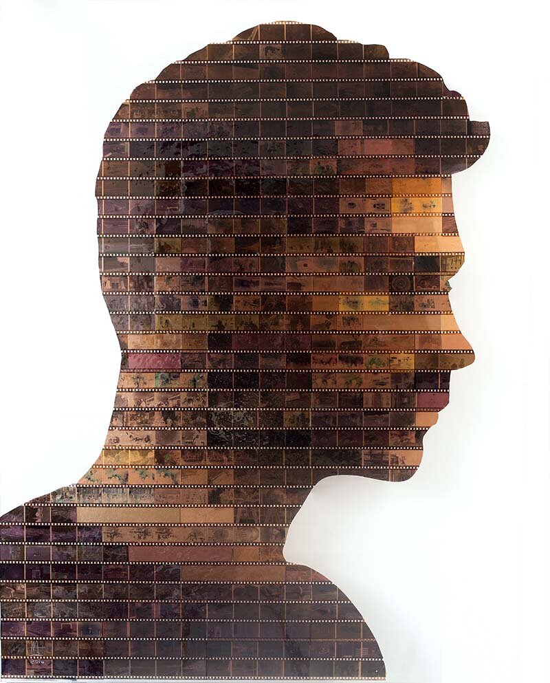 'Capture' vintage 35mm film negative portrait