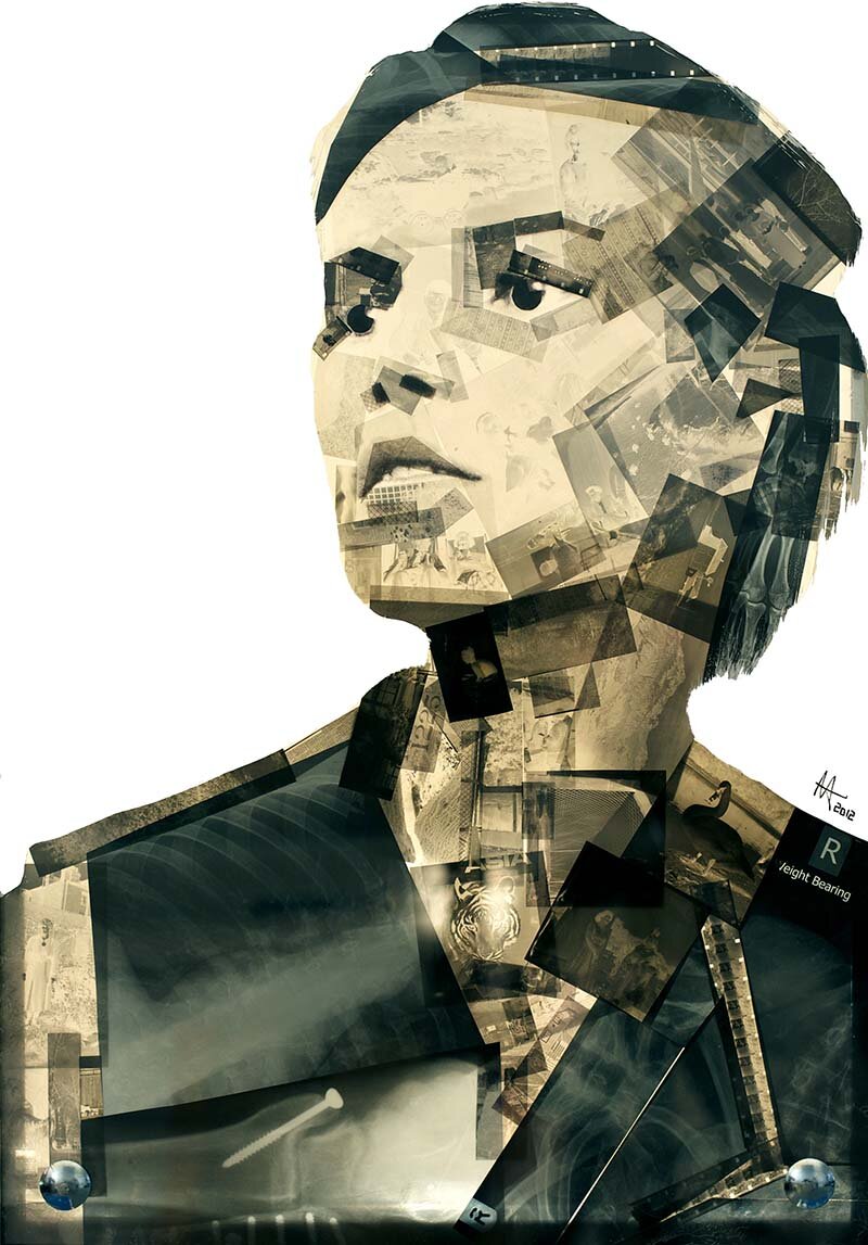 'Lost Moments' film negative portrait